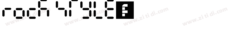 Rock Style字体字体转换